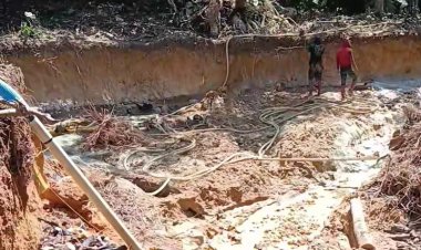 Viral! Warga Temukan Aktivitas Dompeng Penyebab Keruhnya Sungai Meranti di Lubuk Mengkuang