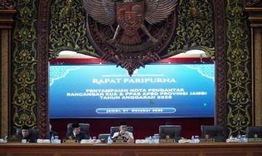 Gubernur Al Haris Sampaikan Nota Pengantar KUA-PPAS APBD 2026, Pro-Jambi Jadi Prioritas Utama