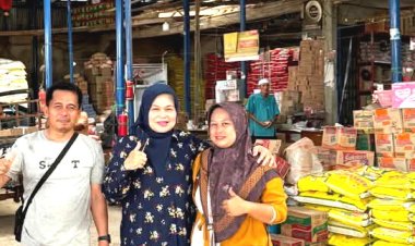 Elviana "Turun Gunung"! Cek Harga Sembako dan Siap Galang Dukungan Demi Anak Sekolah Muara Bungo