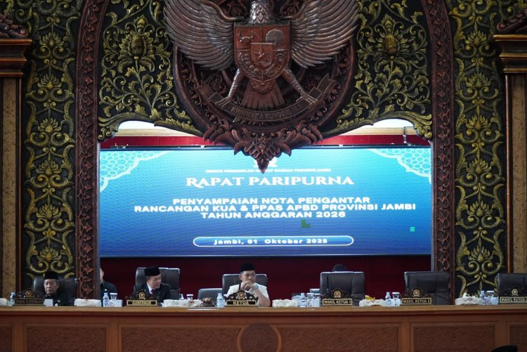 Gubernur Al Haris Sampaikan Nota Pengantar KUA-PPAS APBD 2026, Pro-Jambi Jadi Prioritas Utama
