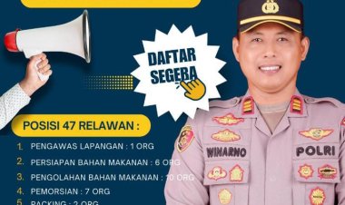 Polsek Pelepat Ilir Buka Rekrutmen 47 Relawan SPPG, AKP Winarno: "Ini Kesempatan Masyarakat Ikut Berkontribusi"