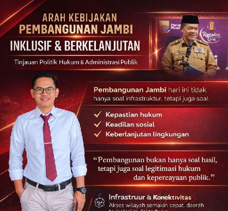 Arah Pembangunan Jambi Dinilai Inklusif dan Berkelanjutan, Praktisi Hukum Elas Anra Soroti Integrasi Kebijakan