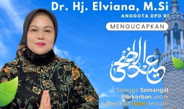 Hj Elviana Sampaikan Ucapan Idul Adha 1447 H, Ajak Masyarakat Perkuat Semangat Berkurban dan Kepedulian Sosial