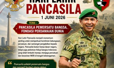 Hari Lahir Pancasila 2026, Kolonel Arief Widyanto Ajak Prajurit TNI Jadikan Nilai Pancasila Sebagai Pedoman Pengabdian