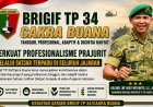 Brigif TP 34 Cakra Buana Perkuat Profesionalisme Prajurit Melalui Satjar Terpadu, Dari Bela Diri hingga Ketahanan Pangan
