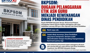 Dugaan Pelanggaran Etik ASN Guru Menjadi Kewenangan Dinas Pendidikan, Kepala BKPSDM Bungo: Lagi Diproses!