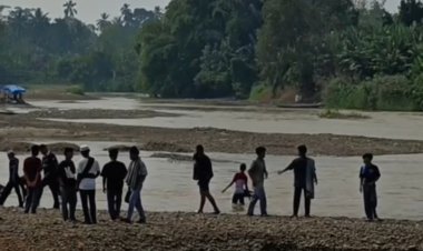 Kemarau Melanda, Debit Sungai Batang Tebo Menyusut: Kedalaman Kini Tinggal Sepinggang