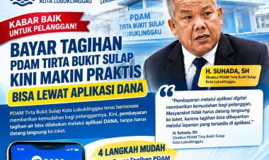 Bayar Tagihan PDAM Tirta Bukit Sulap Kini Makin Praktis, Bisa Lewat Aplikasi DANA