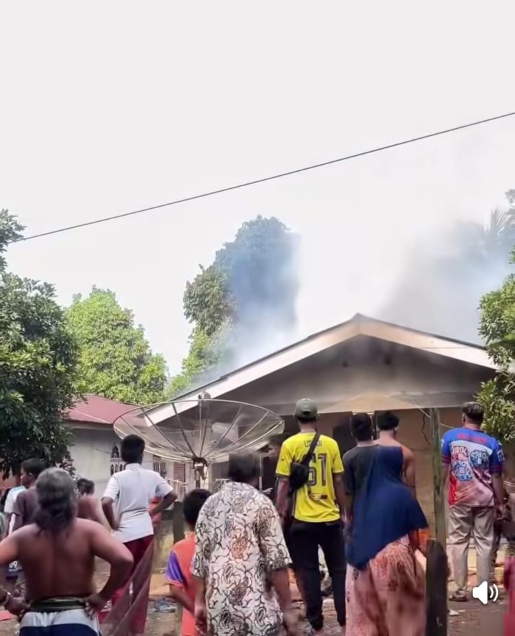 Si Jago Merah Lahap Rumah Warga Sirih Sekapur, Harta Benda Ludes, Kerugian Rp400 Juta