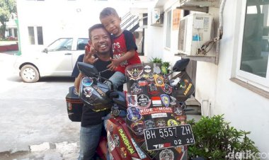 Lilik Rela Naik Motor dari Jambi ke Saudi, Kini Berada di India