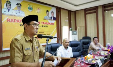 Dihadiri Asisten I, KONI Muarojambi Gelar Rapat Anggota Tahunan 2019