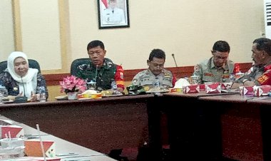 Rapat dengan Danrem, Bupati Masnah Tegaskan Karhutla Harus Ditangani Bersama