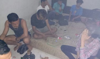 Pesta Miras di Kosan, Tiga ABG dan 6 Pemuda Digulung Polisi