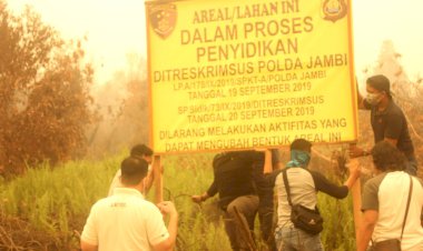 Polisi Segel 972 Hektar Lahan PT MAS Terbakar, Dirkrimsus: Tiada Ampun Bagi Mereka!