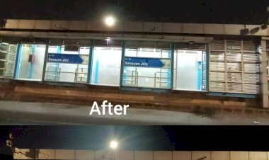 Pasca Demo, Sejumlah Halte Transjakarta Hancur