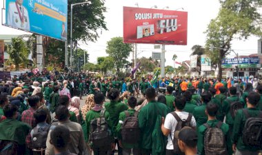 Tolak 5 RUU, Mahasiswa dan Pelajar di Jambi Gelar Aksi Unjuk Rasa Lagi