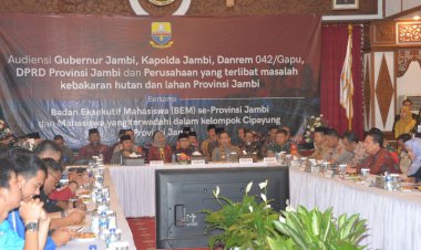 Tanggulangi Karhutla, Gubernur Jambi Terima Masukan BEM se-Provinsi Jambi