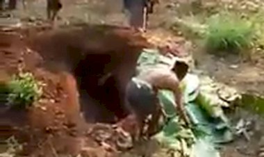 Viral! Sebelumnya Anak Bongkar Makam Bapak, Kini Anak di Probolinggo Ini Bongkar Makam Ibunya