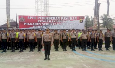 Siagakan 250 Personil, Polres Tanjabbar amankan 56 Pilkades Serentak 2019