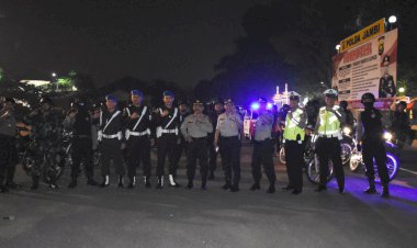 Jelang Pelantikan Presiden Besok, Tim Gabungan TNI/Polri di Jambi Lakukan Patroli Cipkon