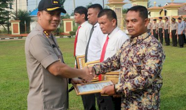 Berhasil Bantu Atasi Karhutlah, PT NGKS Raih Penghargaan dari Polres Batanghari