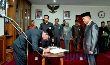 Sekda: Pejabat yang Baru Dilantik Harus Visa Tingkatkan Kinerja Pemprov Jambi