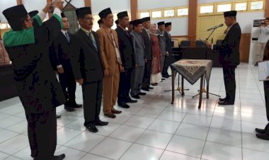 Wabup Apri Lantik 15 Pejabat Eselon III dan IV