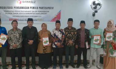 Rincikan Penindakan Pelanggaran Pemilu, Bawaslu Sarolangun Launching Buku Pemilu