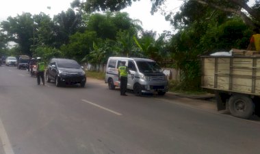 Tertibkan Pengesahan Identitas Kendaraan, Ditlantas Polda dan Bakeuda Jambi Gelar Razia