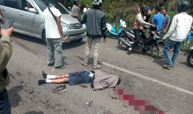 Nahas! Motor Tergelincir, Pelajar di Bungo Tewas Terlindas Truk