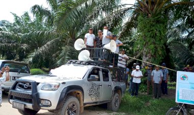 Ratusan Masyarakat Gunung Kembang Sarolangun Geruduk Kantor PT APTP