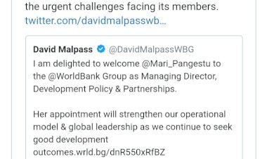 Mantan Menteri era SBY Mari Elka Resmi Jadi Direktur Bank Dunia