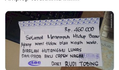 Viral! Amplop Sumbangan di Pernikahan Bertuliskan Biarlah Hutangmu Lunas daripada Capek Nagih