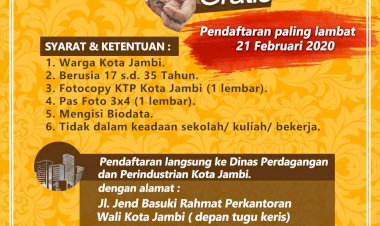 Pemkot Jambi Buka Pelatihan Jahit Gratis, Cek Syaratnya Disini