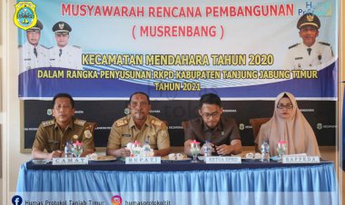 Mewakili Bupati, Asisten III Setda Tanjab Timur Pimpin Musrenbang Kecamatan Mendahara