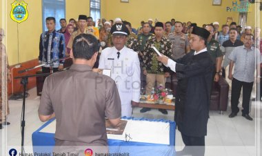 Sekda Tanjab Timur Lantik Kades Sungai Beras