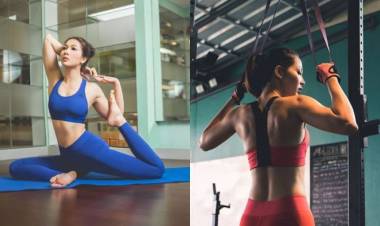 10 Gaya Andrea Dian saat olahraga ini bikin kamu ikut keringetan