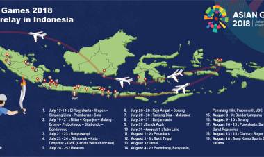 Rute Perjalanan Kirab Obor Asian Games 2018