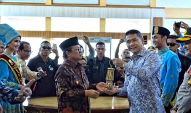 Kota Jambi Disinggahi Api Asian Games Walikota Fasha Ikut Bangga