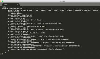 Membuat Fungsi Terbilang Angka dengan PHP