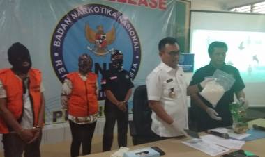 Pasutri yang Ditangkap BNN Provinsi Jambi di Bungo Bawa Sabu 1 Kg dari Malaysia
