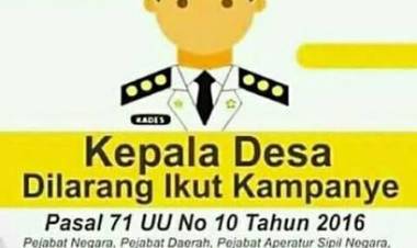 Hati-hati! Kades, BPD dan Perangkat Desa Ikut Politik Laporkan ke Bawaslu