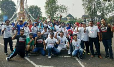 Di Jambi Aksi #2019GantiPresiden Berbaur Bersama Deklarasi #2019PemiluDamai