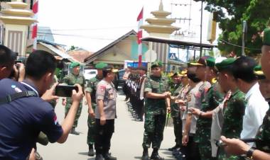 Pangdam II/Sriwijaya Bersama Kapolda Jambi Gelar Apel Bersama Hadapi Pemilu 2019