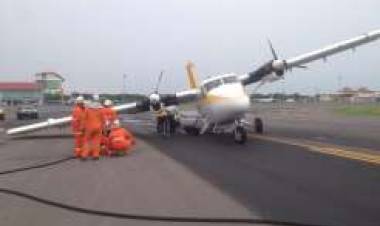 Kepala Polisi Terluka Disambar Pesawat Pelita Air 