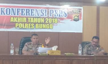 Ini Kasus Menjadi Perhatian Polres Bungo Selama 2018...