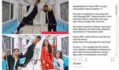Jadi Viral, MRT Minta Insiden Selebgram Injak Kursi Jadi Pembelajaran 
