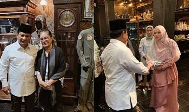 Begini Kunjungan Prabowo ke Keluarga Ahmad Dhani