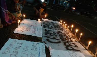 AJI Jambi Lanjutkan Aksi Tuntut Cabut Remisi Otak Pembunuh Jurnalis