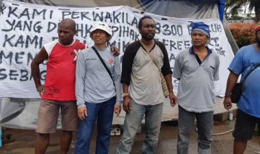 36 Pendemo Eks Freeport di Seberang Istana Masih Diinterogasi Polisi